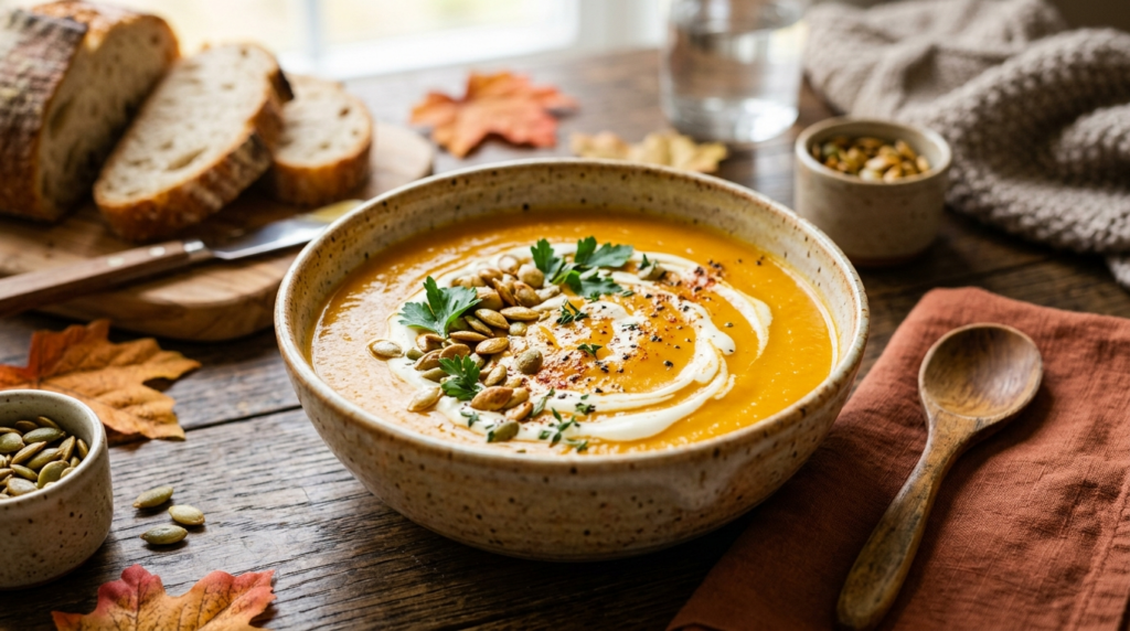 Easy Pumpkin Soup Recipe (Ready in 30 Minutes)