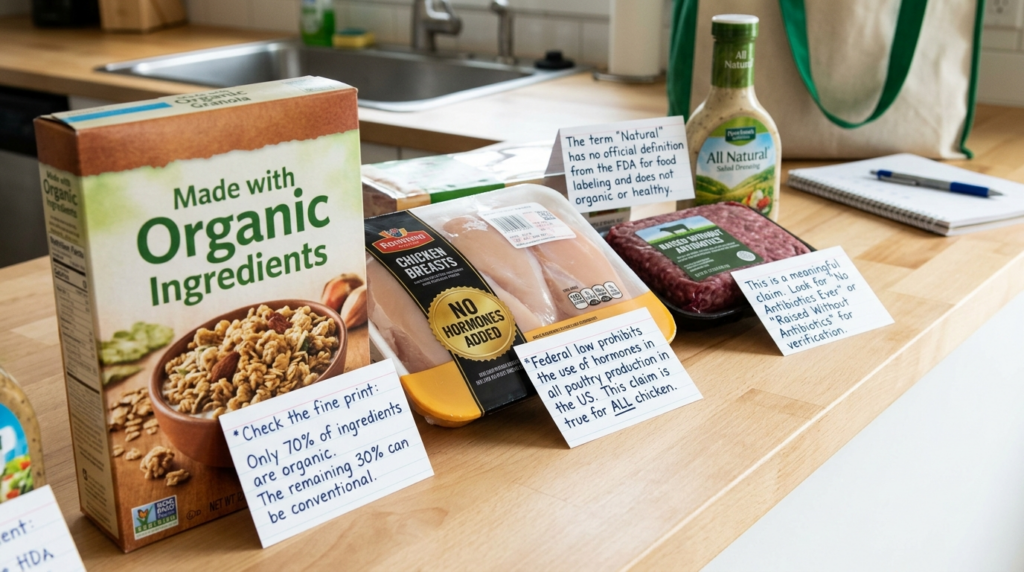 Nutrition claims that sound good but mean less than you think