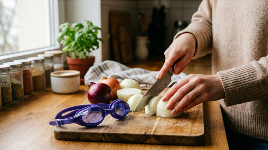 Wearing Goggles to Chop Onions (Not a Joke)