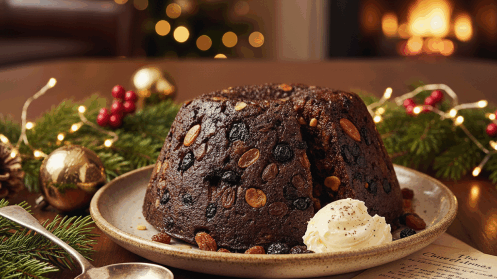 Classic Christmas Pudding with Brandy Butter