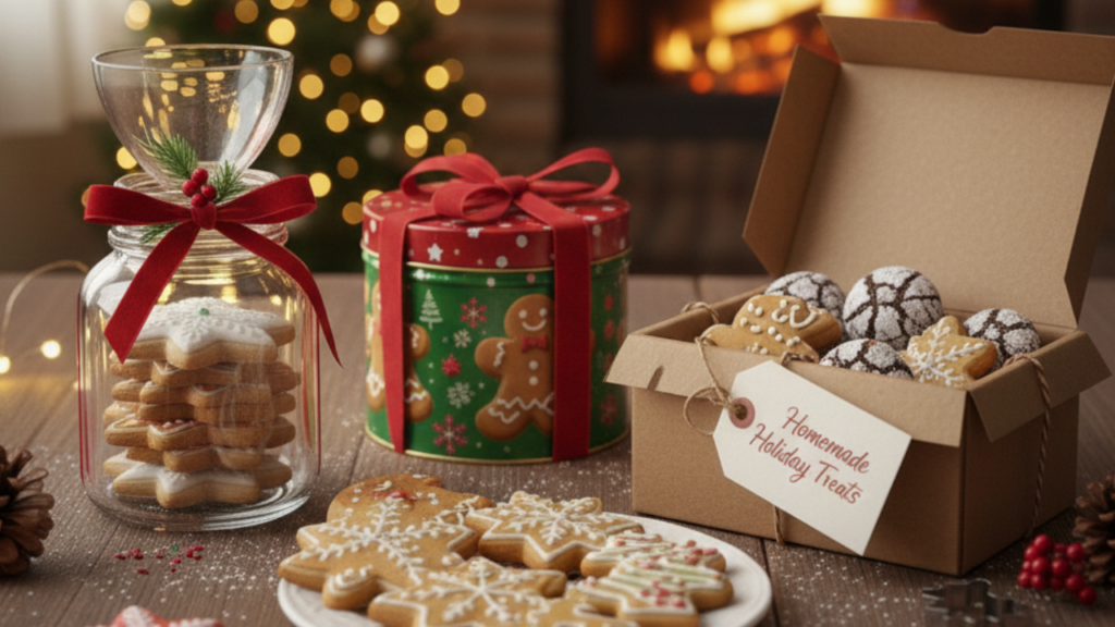 Packaging Christmas cookies as gifts