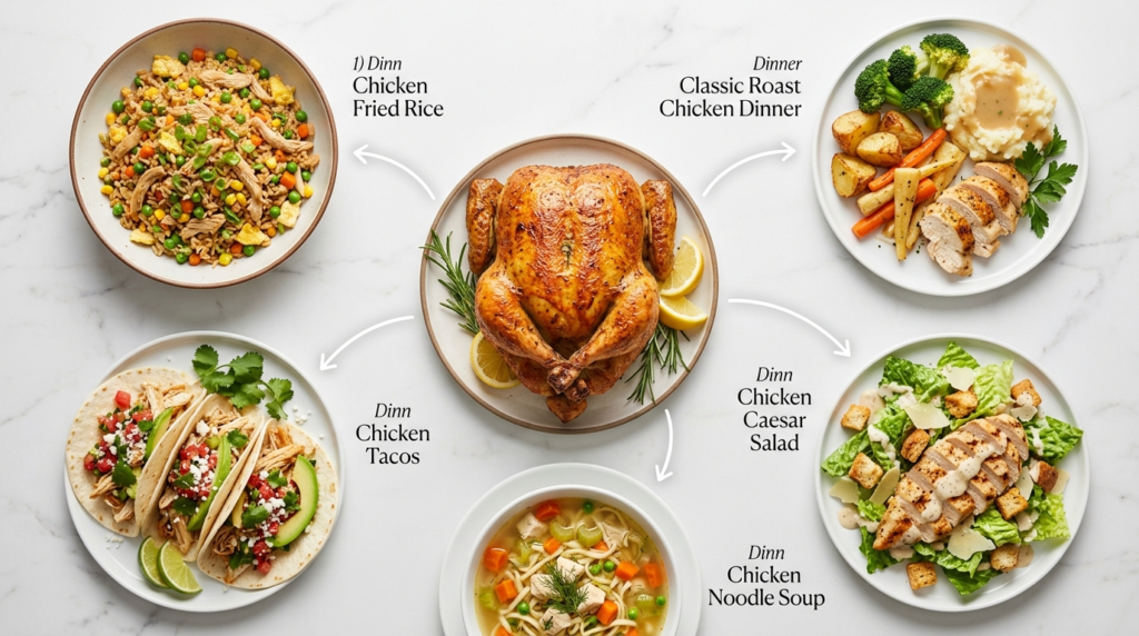 One Chicken, Five Dinners — How I Actually Do It