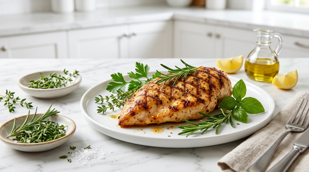 1. Juicy Grilled Chicken Breast with Fresh Herbs