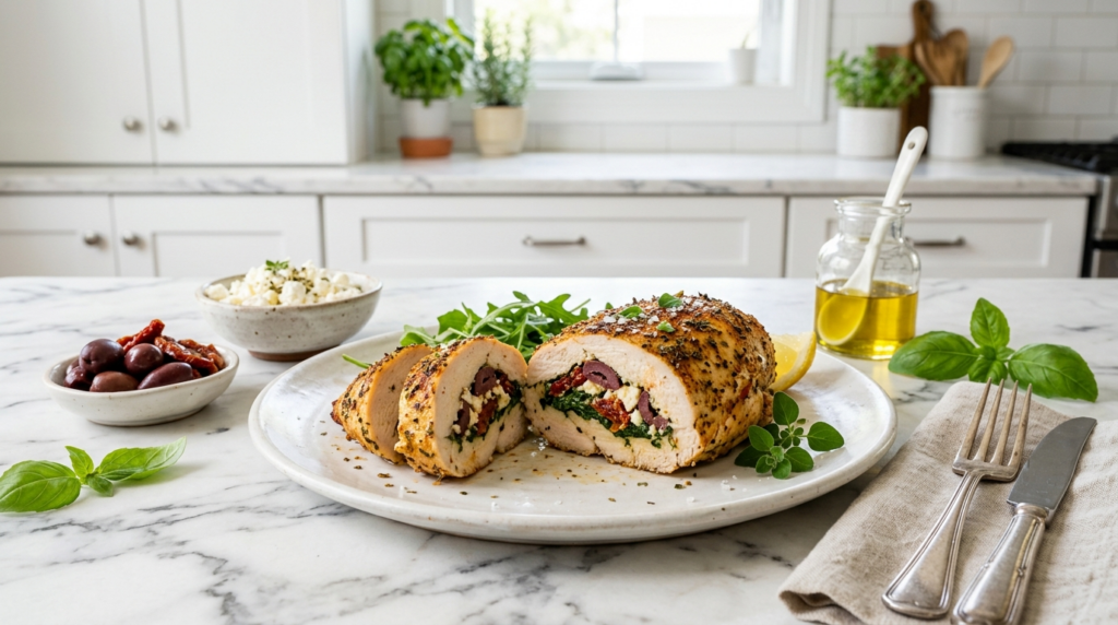 4. Mediterranean Stuffed Chicken Breast Recipe