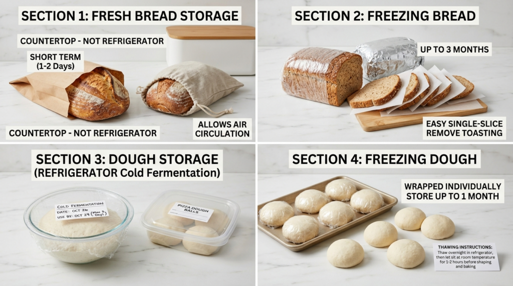 How I Store My Bread and Leftover Dough